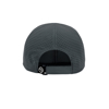 Image of the back of a grey CZ Pure Performance Cap with a micro hook and micro loop velcro with black elastic and plastic loop